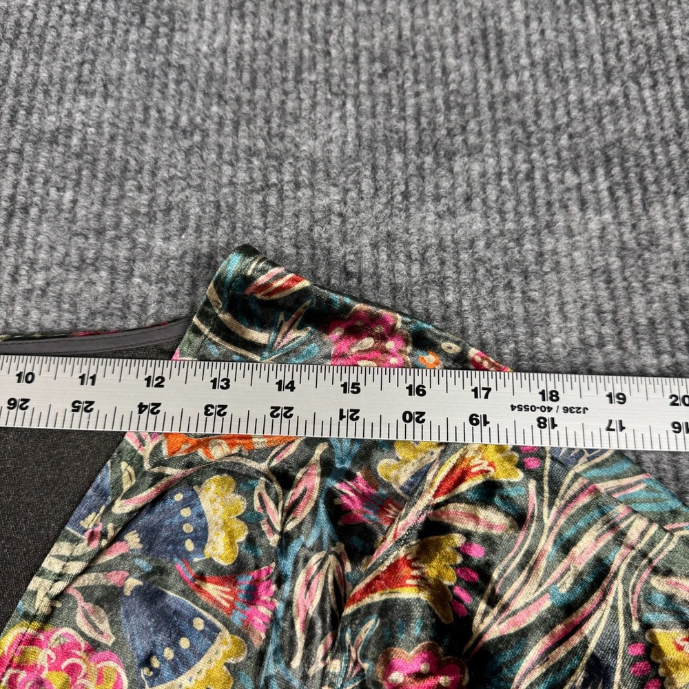 Natural Life Dress Womens L Velvet Floral Empire Waist Fairy Grunge Boho Artsy - Picture 8 of 10
